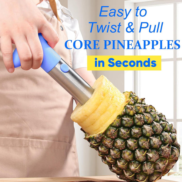 Pineapple Corer, [Upgraded, Reinforced, Thicker Blade] Newness Premium Pineapple Corer Remover, Stainless Steel Pineapple Core Tool for Home &