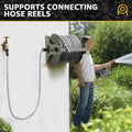 Short Garden Hose Meatl Water Hose Heavy Duty Stainless Steel Hose with Metal Fittings Flexible Lightweight Hose Puncture Proof for Yard,