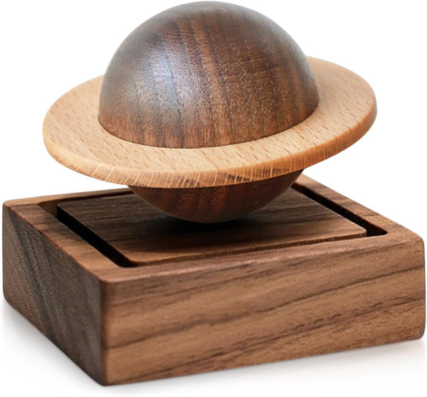 Planet Wooden Essential Oil Diffuser - Walnut Aroma Therapy for Home, Office, Car, Yoga Hall and SPA - Passive Diffuser for Desk Table Decor