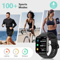 Blackview 2025 Smart Watch (Answer/Make Calls), Fitness Watch for Men and Women with Heart Rate/Spo2/Sleep Monitor/2 Straps, 100+ Sports Modes,
