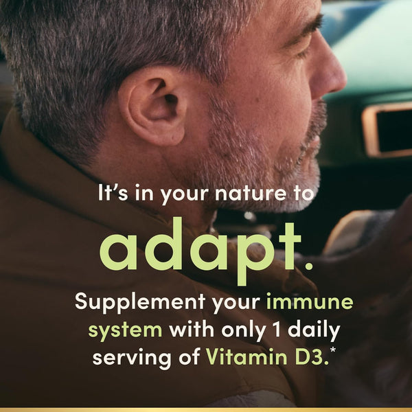 Nature's Bounty Vitamin D3 5000 IU Softgels, Rapid Release, Immune Support, Vitamin D Supplements, 240 Ct 240 Count (Pack of 1)