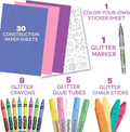Crayola All That Glitters Art Case (50+Pcs), Glitter Crayons & Coloring Supplies, Kids Art Set, Gifts for Girls & Boys, Ages 5+