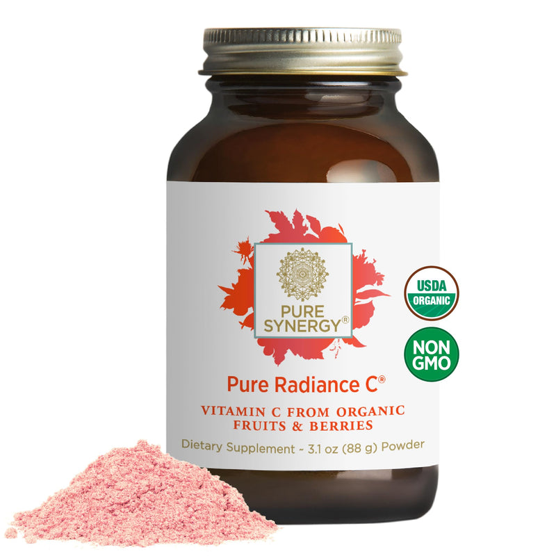 Pure Synergy Pure Radiance C | Organic Vitamin C Powder | 100% Natural, Whole Food, Non-Gmo Supplement with Camu Camu Extract | for Immune and