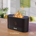Colorful Flame Air Aroma Diffuser Humidifier, Upgraded 7 Flame Colors Noiseless Essential Oil Diffuser for Home,Office,Yoga with Auto-Off