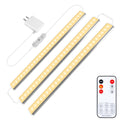 Maylit under Cabinet Lights Plug In, 3 Pcs 12 Inch Ultra Thin under Cabinet Lighting, Super Bright Warm White under Counter Lights for Kitchen,