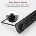 Single Picatinny Aluminum Accessory Rail Set for Mlock 3 5 7 9 11 13 Slots with 13 T-Nuts & Screws, 6 Wrench-Rounded Corner