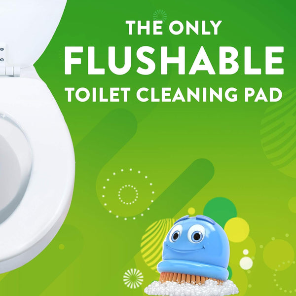 Scrubbing Bubbles Toilet Bowl Wand Cleaner Refills, Fresh Brush Heavy Duty Cleaner Toilet Refill Pads, Removes Limescale & Odors, Citrus Scent, 8