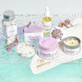 Gifts for Women Spa Lavender Bath Gift Baskets Mothers Day Gifts Relaxing Self Care Gift for Mom Her Sister Wife Auntie Home Bath Kit Care Package