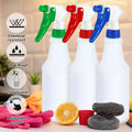 Yinder 18 Pcs 16 Oz Plastic Spray Bottle Bulk Empty Refillable Spray Bottles for Cleaning Solution Leak Proof Water Sprayer with Adjustable Nozzle