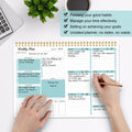 Weekly Planner Notepad Undated Weekly Goals Schedule Planner to Do List Notebook Planning Pad Calendars Organizers Habit Tracker Journal for Man &