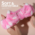 Teenitor 5pcs Makeup Headband with Removable Bow, Spa Headband for Washing Face for Teen Girls Women, Christmas Gifts Basket for Teens Girls