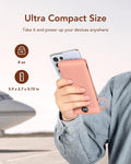VEGER Portable Charger for Iphone Built in Cables and Wall Plug, 10000Mah Slim Fast Charging USB C Power Bank, Travel Essential Battery Pack