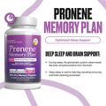 Pronene Memory Plan Optimized Sleep Support | Dietary Supplement W/Melatonin, Resveratrol, Magnesium & Zinc | Supports Immunity & Inflammation