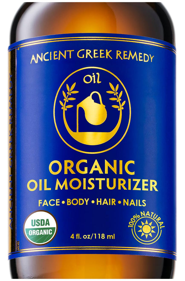 Ancient Greek Remedy after Shower Body Oil for Women - Organic Face Oil & Body Moisturizer for Dry Skin with Sweet Almond, Jojoba, Olive, Lavender