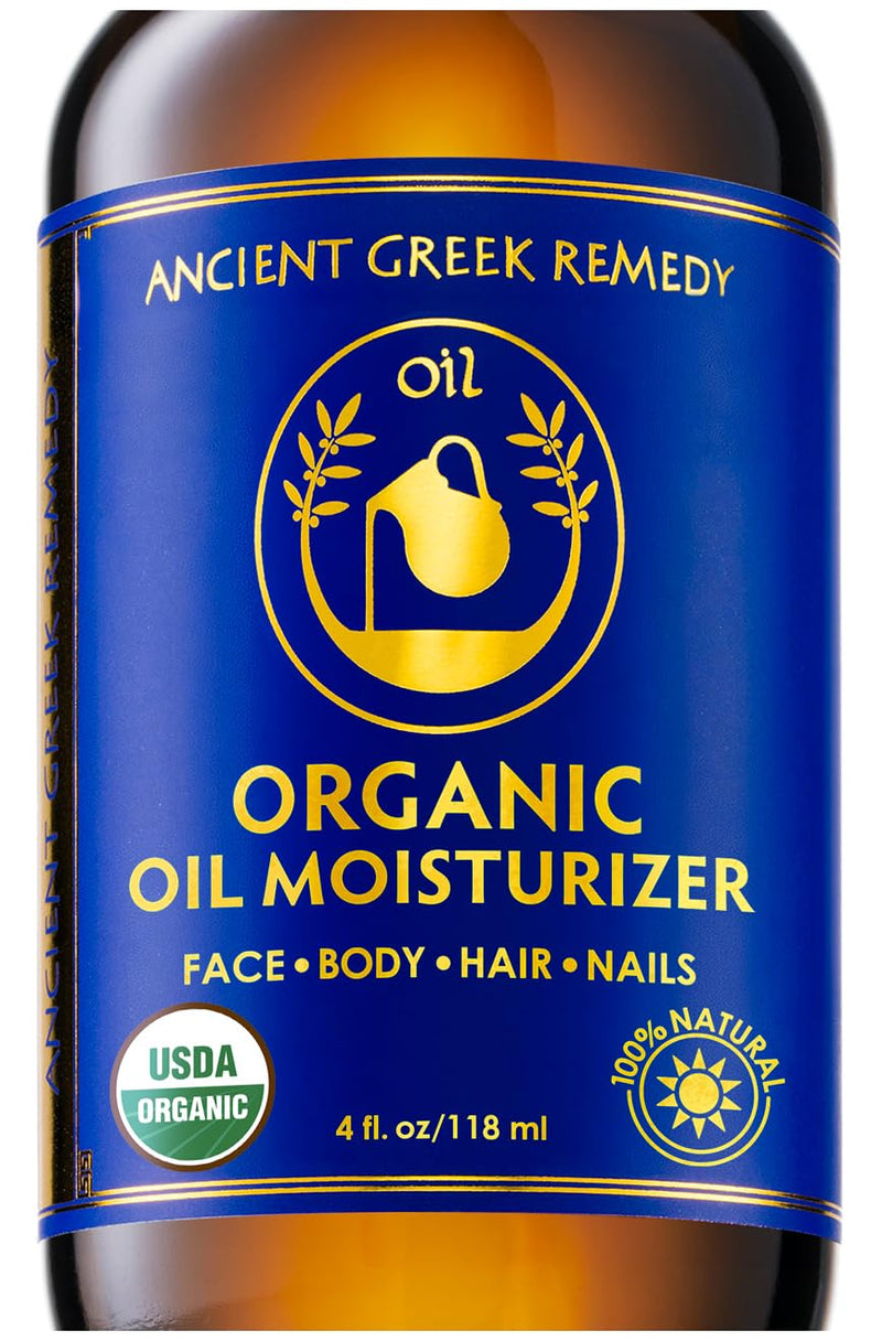 Ancient Greek Remedy after Shower Body Oil for Women - Organic Face Oil & Body Moisturizer for Dry Skin with Sweet Almond, Jojoba, Olive, Lavender