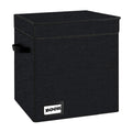 Comic Book Storage Short Box, 11.8" X 9.8" X 7.8", Holds 100-120 Collection Book, Heavy Duty Comic Collection Gift Bin Container Holder Shelf (Black)