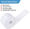 Nuanchu 2 Rolls Non-Woven Cover Roll Stretch Tape Non-Woven Adhesive Bandages Breathable Bandage Tape Cohesive Wrap Bandages Protective Stretch