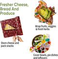 UNDER the MANGO TREE Beeswax Wrap â Reusable Food Wrap Roll 1 Metre (13 X 39 Inch) | Organic Cotton Wax Paper for Food Storage | Sustainable,