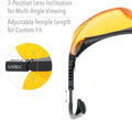 Honeywell Uvex Ademco Skyper Blue Light Blocking Computer Glasses with Sct-Orange Lens (S1933X)