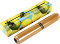 Chicwrap Lemon Refillable Plastic Wrap Dispenser - Includes 12" X 250' Roll Professional Grade Disposable Plastic Wrap - Reusable Dispenser