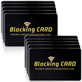 RFID Blocking Card 10 Pack,One Card Protects Entire Wallet,Rfid/Nfc Contactless Bank Debit Credit Card Protector ID ATM Guard Card Blocker,Smart