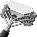 Stainless Steel BBQ Grill Brush and Scraper, Bristle-Free, Universal 3D Scraper Included