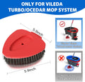 Upgraded Spin Mop Replacement Scrub Brush Heads Compatible with Ocedar EasyWring 1 Tank,Full Bristle Scrubber Replace Great for Kitchen, Bathroom,