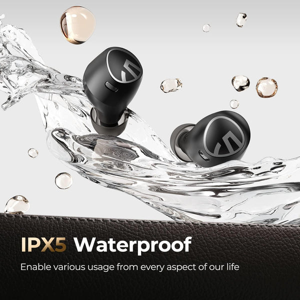 Soundpeats Free2 Classic Wireless in Ear Earbuds, 30Hrs Playtime Headphones, Bluetooth V5.1 Earphones, Built in Mic for Clear Calls, Touch