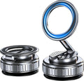 Car Phone Mount for Magsafe, 360 Degree Rotation Dashboard Vacuum Magnetic Phone Holder, Foldable Suction Cup Car Phone Mount for All Smart Phone