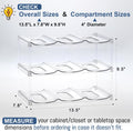 LARGER Compartment - Stackable Water Bottle Organizer Holder - for Stanley & Others' Large Tumbler - Clear Wine Rack, Cup Bottle Holder for
