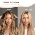 AIMIKE round Brush for Blow Out, Medium round Hair Brush Nano Thermal Ceramic & Ionic Tech, for Blow Drying & Styling, Curling and Shine - 2.9