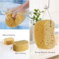 Bath Sponges for Shower Women Men, 2Pcs Exfoliating Sponge for Body Wash Scrub Bath Puff Dense Foam for Gentle & Deep Cleansing, Ultra-Soft for