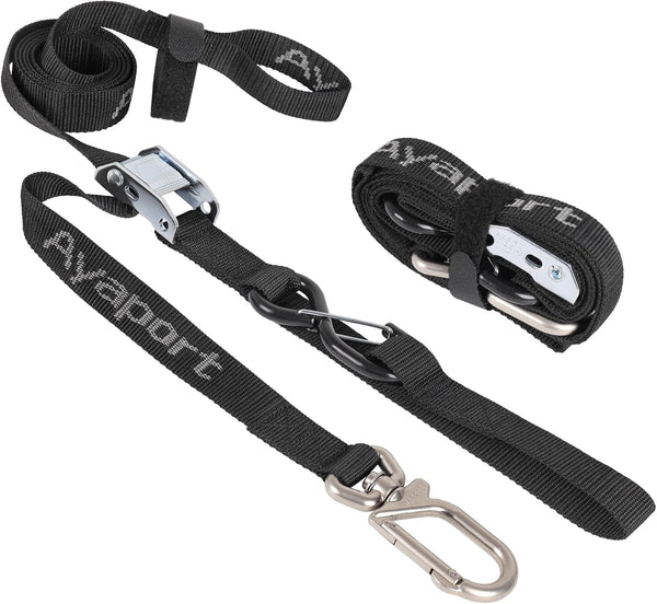 Ayaport Motorcycle Tie down Straps 1.1â X 7â (With Swivel Carabiner Hooks) Cam Buckle Tie Downs, Handlebar Strap for Dirt Bike, Motor Bike, Kayak,