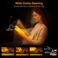 Gritin 19 LED Rechargeable Book Light for Reading in Bed with Memory Function- Eye Caring 3 Color Temperatures,Stepless Dimming Brightness,80 Hrs