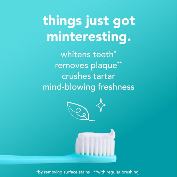 Hello Antiplaque and Whitening Fluoride Free Toothpaste, Whitening Toothpaste with Coconut Oil and Tea Tree Oil, Helps Whiten Teeth, Natural