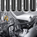 Silicone Vacuum Hose Automotive Kit 6PCS 6.6FT, 1/8" 5/32" 3/16" 1/4" 5/16" 3/8" High Performance 130PSI, Vacuum Lines Automotive Kit, Silicone