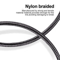 Iphone Charger, 5 Pack 3/3/6/6/10FT Apple Mfi Certified USB Lightning Cable Nylon Braided Fast Charging Cord Compatible for Iphone