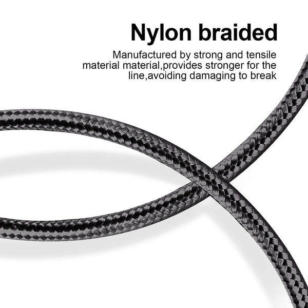 Iphone Charger, 5 Pack 3/3/6/6/10FT Apple Mfi Certified USB Lightning Cable Nylon Braided Fast Charging Cord Compatible for Iphone