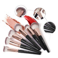 Makeup Brushes with Case, MAANGE 18 Pcs Professional Makeup Brush Set Premium Synthetic Face Kabuki Brush Kit Foundation Blush Powder Eyeshadow