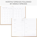 Beautiful 2025 Daily Planner - 7" X 10" Planner for Women or Men with Weekly & Monthly Spreads for Easy Planning - Beautiful Calendar Book to