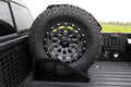 Rough Country Universal Bed Mount Spare Tire Carrier for Pickup Trucks - Fits Tires 33" to 40