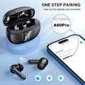 Wireless Earbuds Headphones Bluetooth 5.3 with 4 ENC Noise Cancelling Mics,Hi-Fi Stereo in Ear Ear Buds with LED Screen,42H Duration Playback,Ipx6