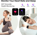 Smart Watch, 2.1" Smart Watches for Men Women(Answer/Make Call),120+ Sport Modes Fitness Tracker with Sleep Heart Rate Monitor, Pedometer, Watches