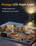 Night Lights Plug into Wall, LED Plug in Night Light, Dusk to Dawn Light Sensor, 0-100LM Adjustable Brightness Wall Light, Soft White 3000K,