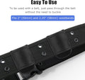 Flashlight Holster for Duty Belt, Open Top D Cell Compact Light Holder Case, Nylon Light Holster Pouch Uiinosoo Carry Tactical Torch Handheld