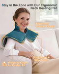 Heating Pad for Neck and Shoulder Pain Relief, Fathers Day Birthday Gifts for Dad from Daughter, Weighted Heated Wrap, 6 Heat Settings 2 Hours