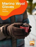 Merino Wool Gloves for Men & Women, Touch Screen Warm Gloves Liners Thermal Soft Knit for Driving Running Hiking