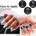 Beetles Gel Polish White Gel Polish and Black Gel Polish Kit 2 Pcs 15Ml Black and White Gel Nail Polish Soak off Led French Nail Art Manicure