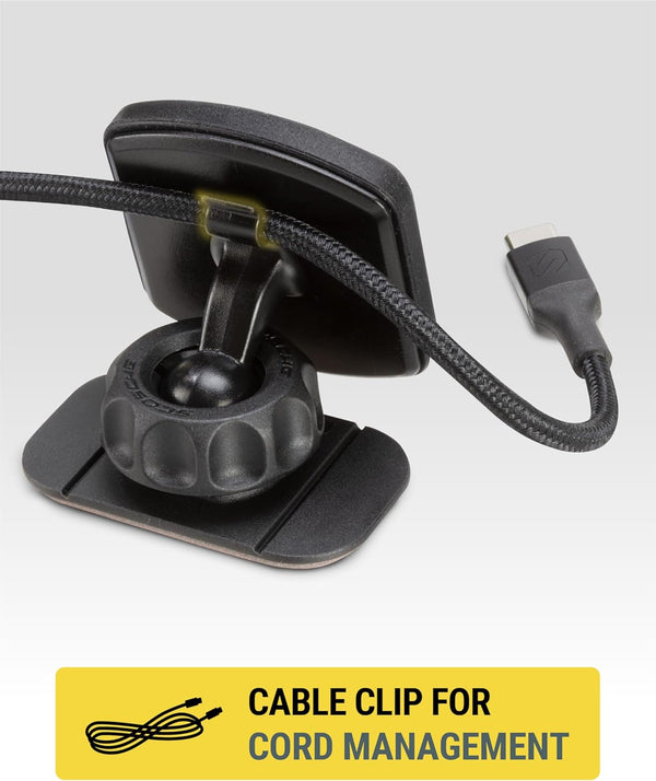 Scosche MXDM Magnetic Phone Holder for Car, Dashboard Cell Phone Holder with Extra Strong Magnet and Thick Metal Plate, Car Mount Cellphone Stand