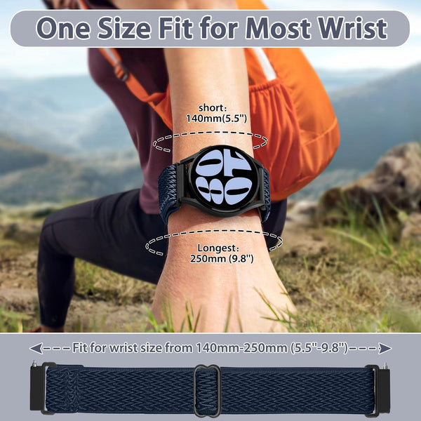 Quick Release Watch Band - Choice of Width -18Mm 19Mm 20Mm 22Mm 24Mm Watch Bands, Solo Loop Adjustable Elastic Nylon Watch Straps Replacement